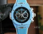 AAA replica Hublot BIG BANG Quartz Chronograph Colored Carbon Fiber Watch 